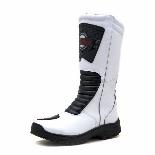 430AT-Bota para Motociclista De Couro resistente e... - Terra dos Calçados