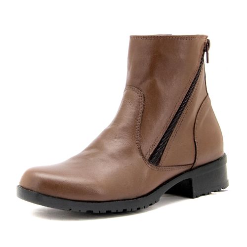 7506AT-Coturno feminino EM couro legítimo com zíp ... - Terra dos Calçados