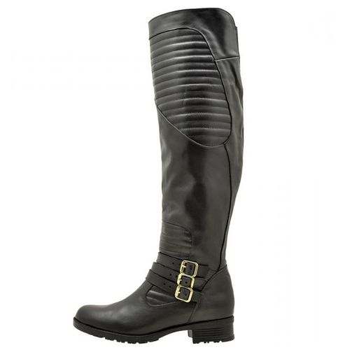 9111AT-Bota feminina montaria over em couro legiti... - Terra dos Calçados