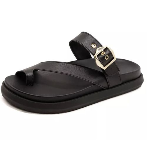 007FP-Sandalia Papete Flatform Floter Conforto e E... - Terra dos Calçados
