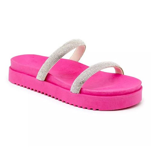 199051FP-Papete Feminina Flatform Com Tiras De Str... - Terra dos Calçados