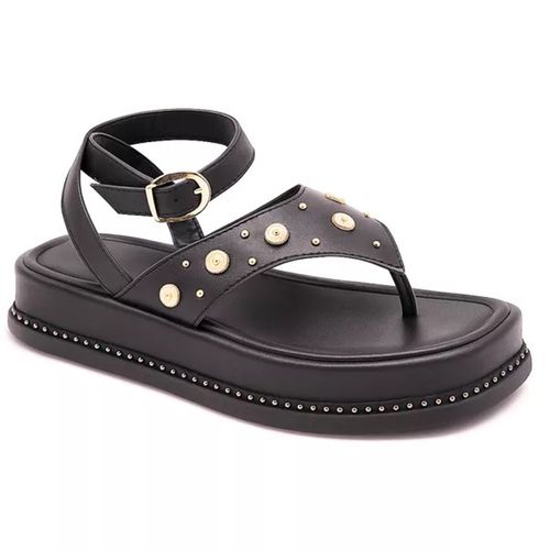 23402FP-Sandália Flatform Feminina Papete Tiras Fi... - Terra dos Calçados