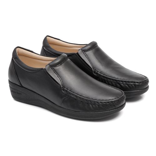 080MGR-Sapato Feminino de couro natural conforto e... - Terra dos Calçados