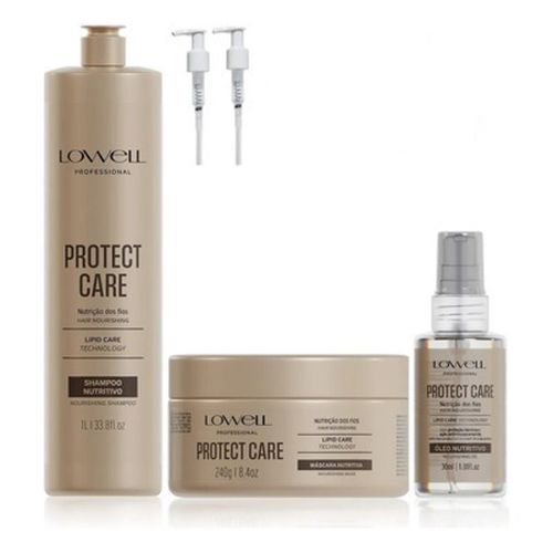 4629LW-Kit Protect Care LOWEL – Shamp1l+masc240ml+... - Terra dos Calçados