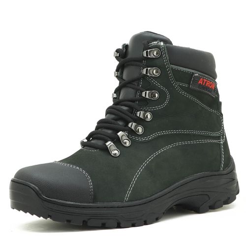 244AT-Coturno Adventure Shoes Trekking em couro le... - Terra dos Calçados
