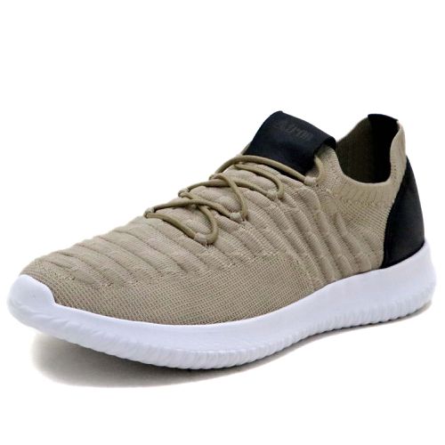 Tenis Masculino Knit ultra leve forrado couro palm... - Terra dos Calçados