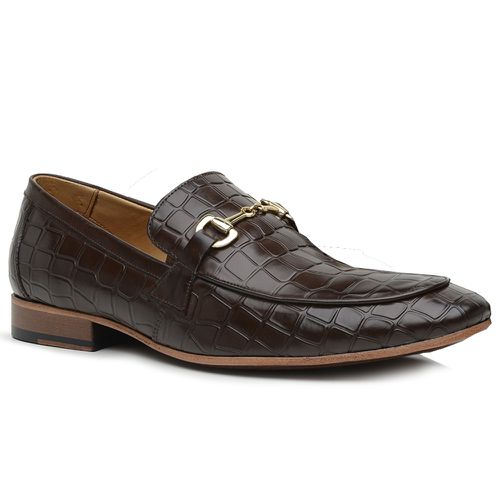 58850TW-Sapato Social Masculino feito a mão em cou... - Terra dos Calçados