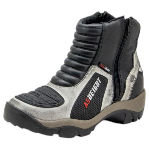 Bota para motociclista Palmilha 9cm couro AS-HEIGH... - Terra dos Calçados