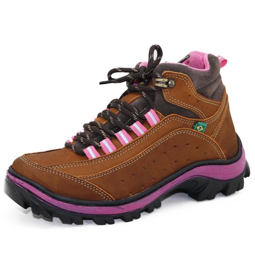 019AT-Coturno Adventure Feminino em legitimo couro... - Terra dos Calçados