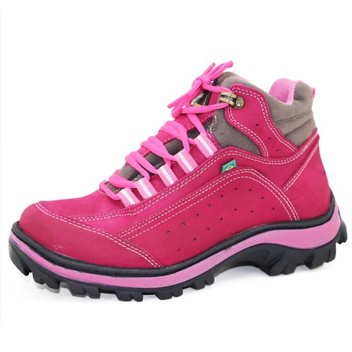 019AT-Coturno Adventure Feminino em legitimo couro... - Terra dos Calçados
