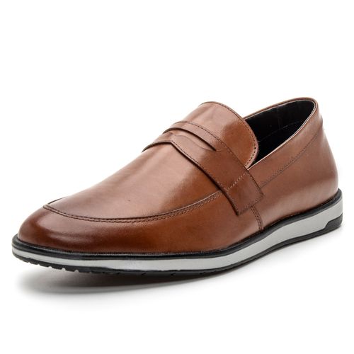 4703BGI-Sapato Social Loafer Masculino Casual em C... - Terra dos Calçados