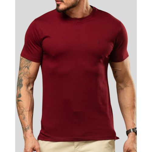 Camisa Algodão Pima Premium Teselli Bordo 060625