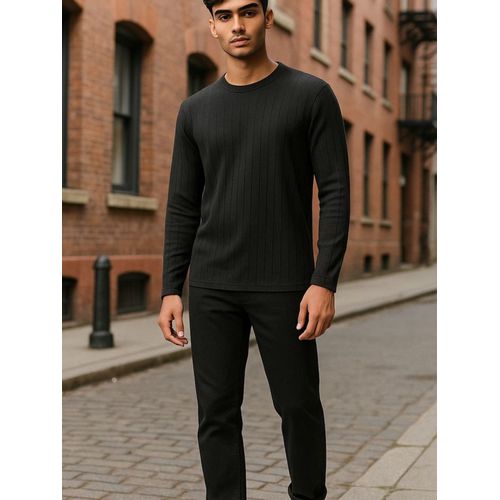 Blusão em Malha Viscose K&J Preto MA24038