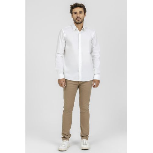 Camisa King e Joe M/L Social c/ elastano Branco CS00201