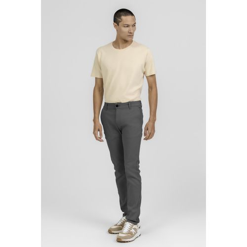 Calça em Sarja Slim K&J Chumbo CL001070