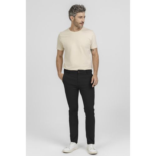 Calça em Sarja Slim King e Joe Preto CL00111