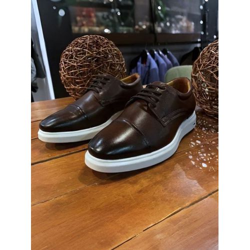 Sapato Derby Teselli Rayca Pelica Marrom Air 90752