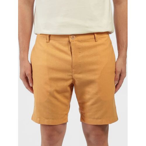 Bermuda em Linho Saka Telha BE82502