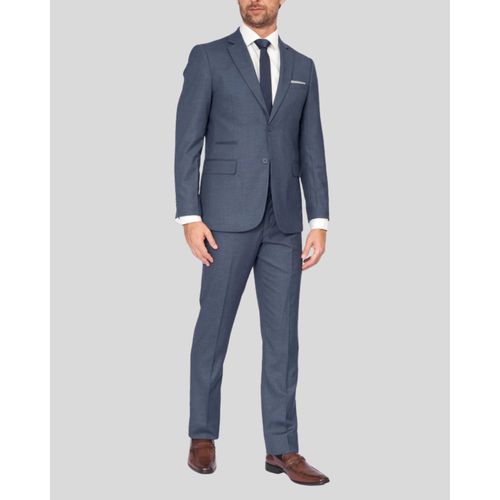 Traje Costume Teselli PV Com Elastano Fio Tinto Azul