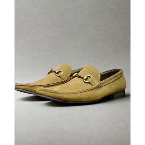 Mocassim Loafer Teselli Cadore Couro Camurça Bege