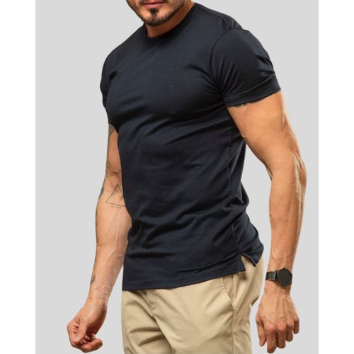 Camisa Algodão Pima Premium Teselli Marinho 060625