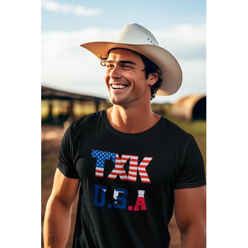 Camiseta Masculina TexasKing® TXK USA Bandeiras - TEXASKING | Botas e Botinas Country