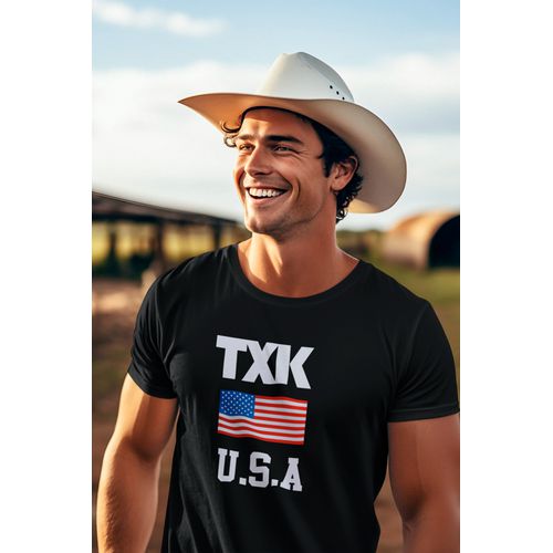 Camiseta Masculina TexasKing® TXK Bandeira USA - TEXASKING | Botas e Botinas Country