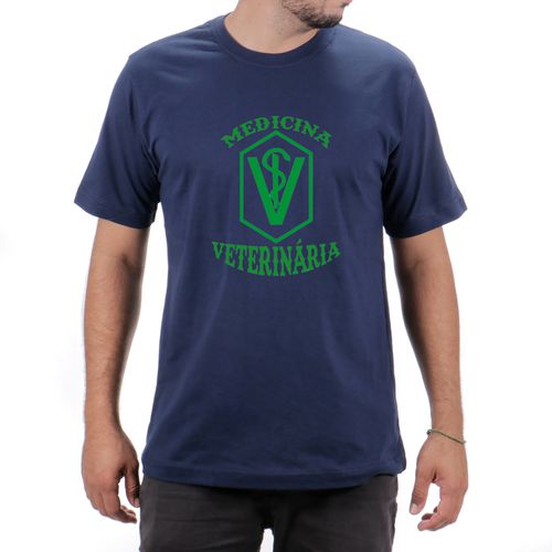 Camiseta Medicina Veterinária Azul Marinho - TEXASKING