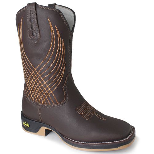 Bota Texana Masculina Solado Jump em Couro - TEXASKING