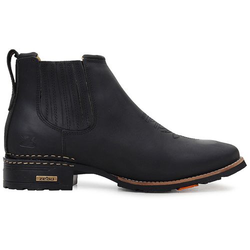 Botina Texana Zebu Original 57020 Mustang Preto - TEXASKING | Botas e Botinas Country