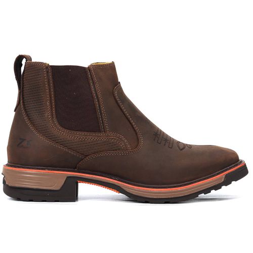 Workboot Zebu Original 93116 Gel Couro Rustic Graxo - TEXASKING | Botas e Botinas Country