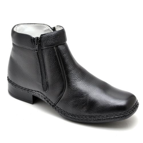 Bota Botina Masculina Conchinha Em Bovino Nobre So... - Top Franca Shoes | Calçados Confortáveis em Couro