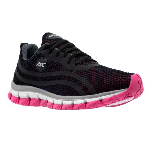 Tênis Ascension LEGE 21 Preto e Rosa - Top Franca Shoes | Calçados Confortáveis em Couro