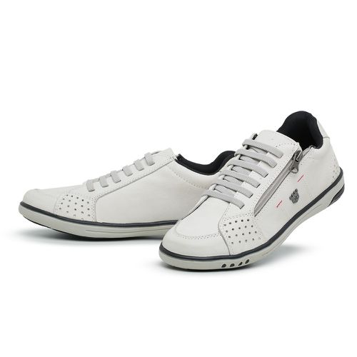 Tênis Sapatenis Masculino Casual Ziper Lateral Gel... - Top Franca Shoes | Calçados confortáveis em Couro