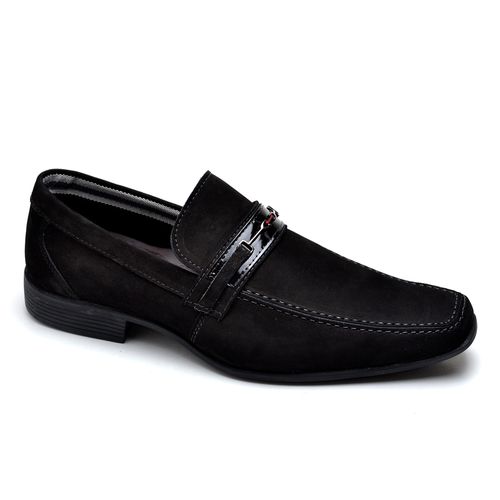 Sapato Social Masculino Couro Preto - Top Franca Shoes | Calçados confortáveis em Couro