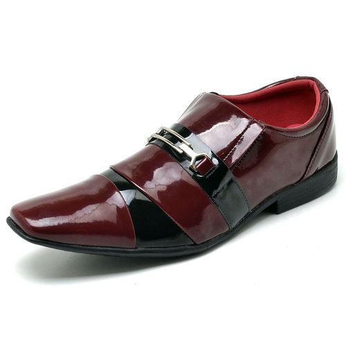 Sapato Social Masculino Top Franca Shoes Verniz Pr... - Top Franca Shoes | Calçados confortáveis em Couro