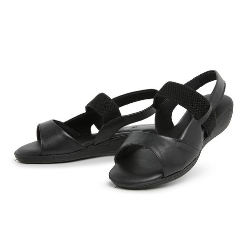 Sandália Top Franca Shoes Feminina Conforto Preto - Top Franca Shoes | Calçados confortáveis em Couro