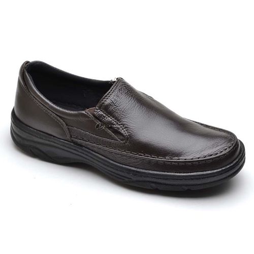 Sapato Social Masculino de Calçar Ortopédico Flexí... - Top Franca Shoes | Calçados confortáveis em Couro