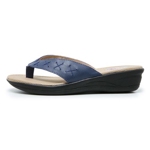 Sandália Chinelo de Dedo Conforto Anatomico Ortopé... - Top Franca Shoes | Calçados confortáveis em Couro