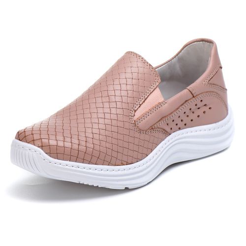 Tênis Sapatenis Slip Top Franca Shoes Rose - Top Franca Shoes | Calçados confortáveis em Couro