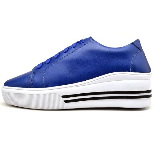 Sapatênis Casual Feminino Top Franca Shoes Azul - Top Franca Shoes | Calçados Confortáveis em Couro