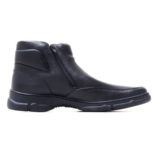 Bota Botina Coturno Masculino Ortopédico de Confor... - Top Franca Shoes | Calçados Confortáveis em Couro