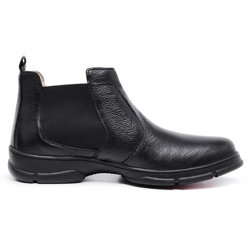 Bota Botina Coturno Chelsea Masculino Ortopédico d... - Top Franca Shoes | Calçados Confortáveis em Couro
