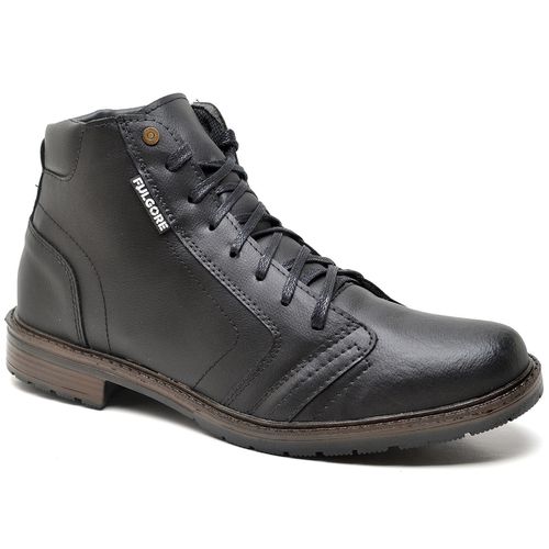 Bota Coturno Masculino Casual Urbano Com Ziper Lat... - Top Franca Shoes | Calçados confortáveis em Couro