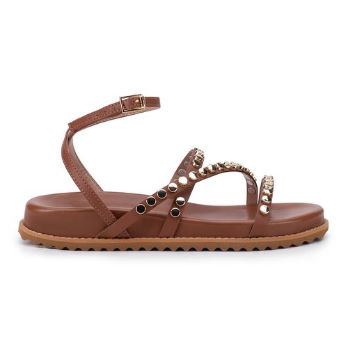 Papete Tachas Maia Caramelo - 1250271-13 - MONOPÓLIO SHOES 