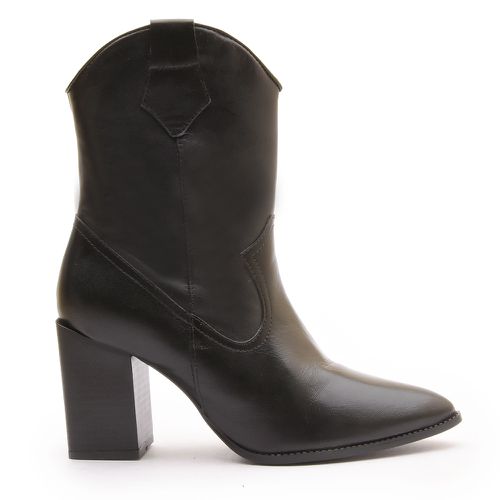 Bota Western Em Couro Preto - 287006-4092 - MONOPÓLIO SHOES 