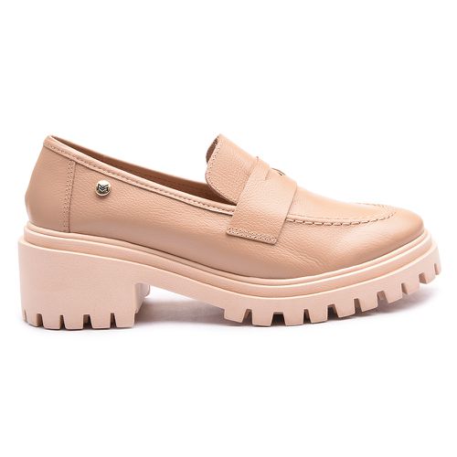 Mocassim Tratorado Viena em Couro Nude - 298002-41... - MONOPÓLIO SHOES 