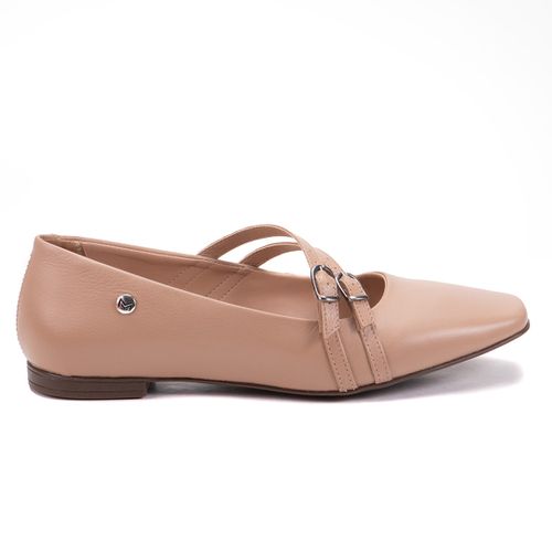 Sapatilha Em Couro Nude - 136001M-4592 - MONOPÓLIO SHOES 