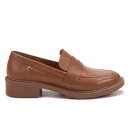 Mocassim kezia em couro Carmel/Whisky - 150001M-41... - MONOPÓLIO SHOES 