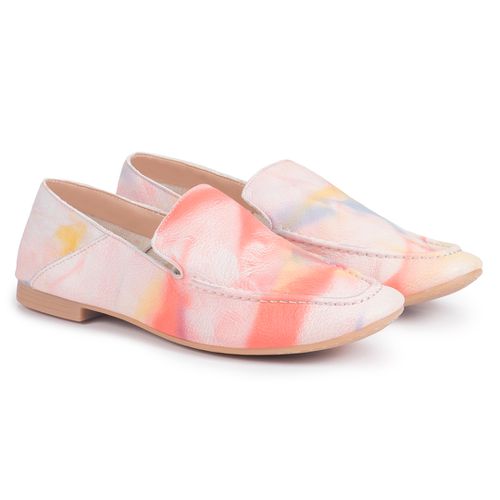 Mocassim em couro Beatriz Monopólio Tie Dye - 3010... - MONOPÓLIO SHOES 